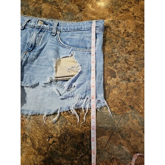 Rag & Bone Women's Cut Off Distressed Denim Jean Shorts Blue Size 28 (A21) - Picture 7 of 8